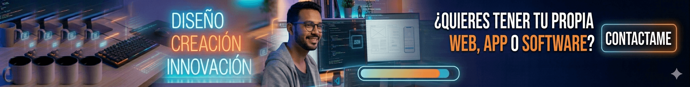 Diseño, innovación y creación - ¿Quieres tu propia web, app o software? Contáctame